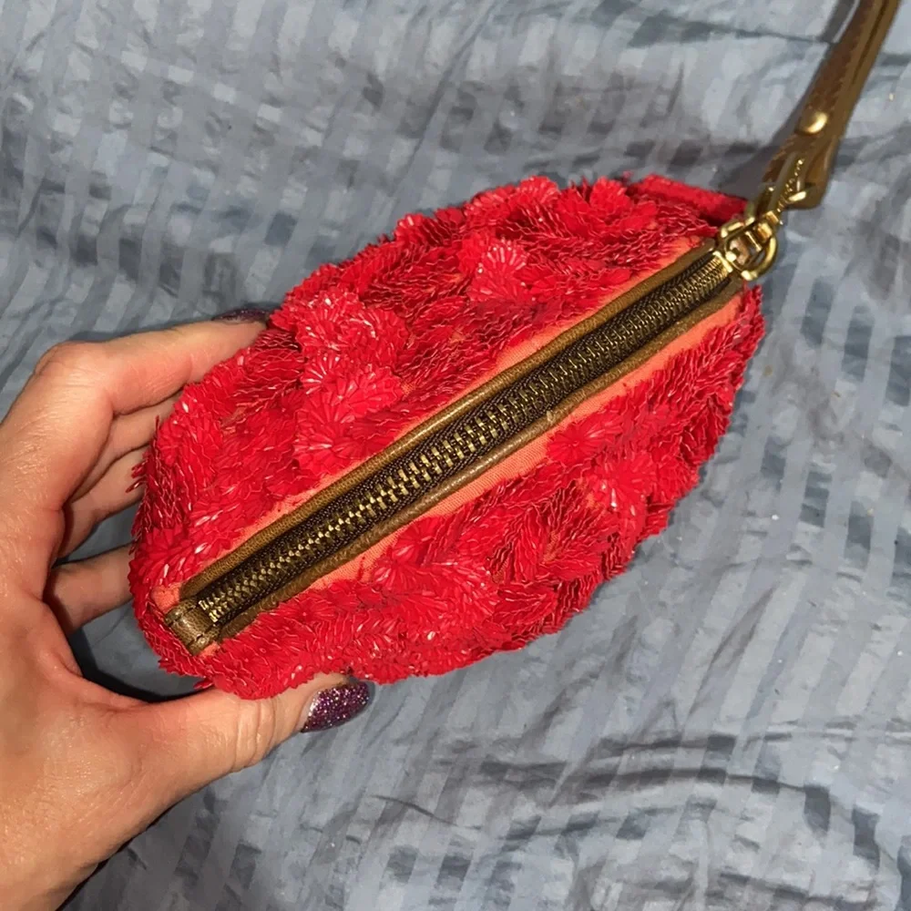 RARE unique Vintage EUC Jamin Puech beaded wristlet bag_6